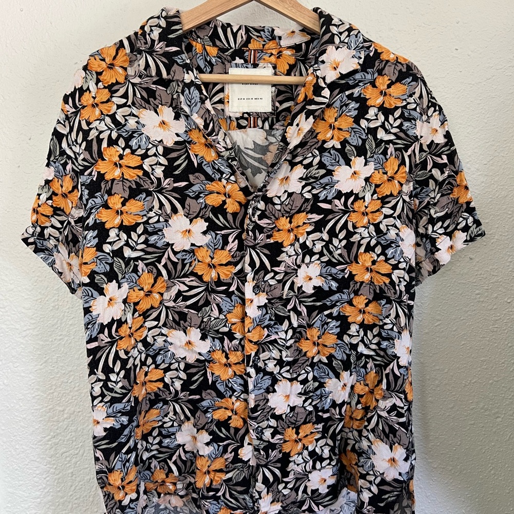 Denim&Flower Hawaiian-Style Shirt